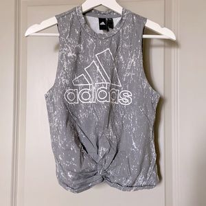 Adidas front tie top